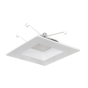 Nora NOXAC-63630WW/HL 6 inch AC Onyx Square LED Retrofit Reflector, 1100lm / 17W, 3000K, White Finish