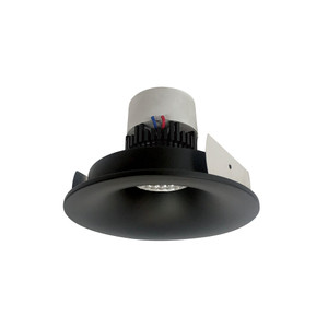 Nora NPR-4RNB27XBB 4 inch Pearl LED Round Bullnose Retrofit, 1000lm / 12W, 2700K, Black Finish