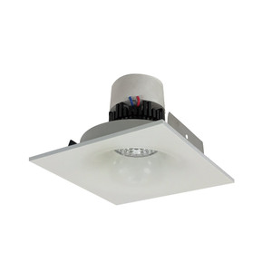 Nora NPR-4SNB27XWW 4 inch Pearl LED Square Bullnose Retrofit, 1000lm / 12W, 2700K, White Finish