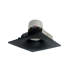 Nora NPR-4SNB30XBB 4 inch Pearl LED Square Bullnose Retrofit, 1000lm / 12W, 3000K, Black Finish