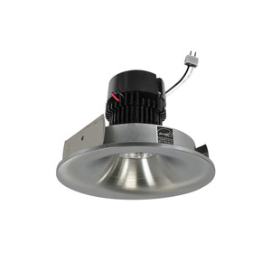 Nora NPRLV-4RNBCDXNN 4 inch Pearl Low Voltage LED Round Bullnose Retrofit, 950lm / 11W, Comfort Dim, Natural Metal Finish