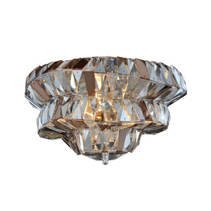 Gehry Luxury Crystal Wall Sconce – Polished Chrome