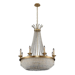 Tavo Luxury Crystal Chandelier – Winter Brass