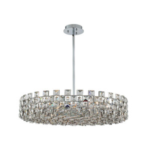 Piazze Luxury Crystal Pendant – Polished Chrome