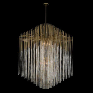 Estrella Luxury Crystal Pendant – Brushed Champagne Gold