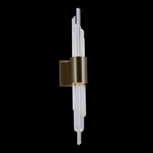 Lucca Luxury Crystal Wall Sconce – Brushed Champagne Gold