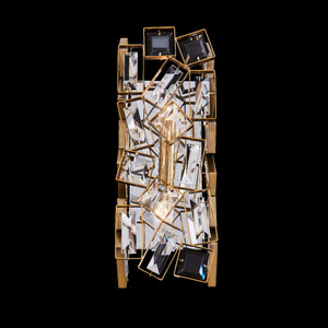 Inclanta Luxury Crystal Wall Sconce – Winter Brass