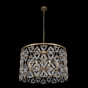 Triangulo Luxury Crystal Pendant – True Brass