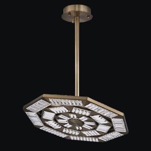 Tempo Luxury Crystal Pendant – Polished Silver