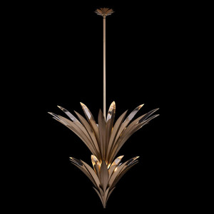 Roche Luxury Crystal Pendant – Winter Brass