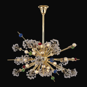 Constellation Luxury Crystal Pendant – Polished Chrome