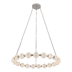 Marni 41-in Polished Nickel LED Chandelier