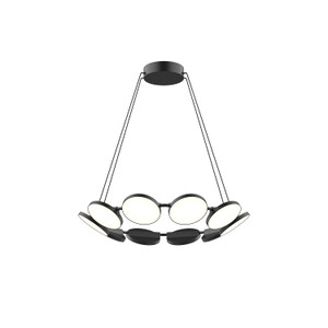 Novel 25-in Black LED Chandeliers