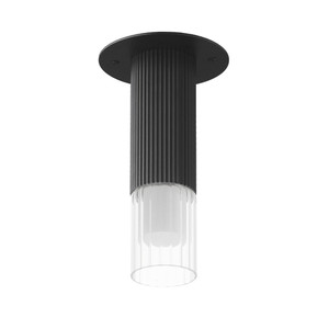 Reeds 2.5 Inch Flush Mount Ceiling Light – Black – E11014-144BK
