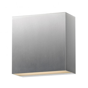 5.5 Inch Outdoor Wall Light – Satin Aluminum