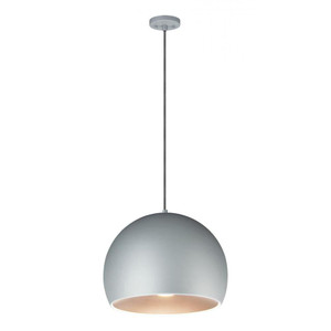 15.75 Inch Pendant – Dark Gray / Coffee
