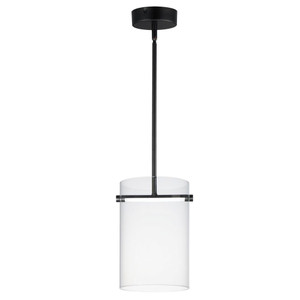 Polo 7.75 Inch Mini Pendant Light – Black – E26381-18BK