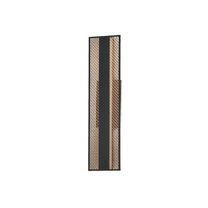 Interlace 6.5 Inch Outdoor Wall Sconce – Black/Aged Copper – E30292-ACPBK