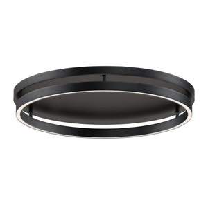 Groove 5CCT 24 Inch Flush Mount Ceiling Light – Black – E52720-BK