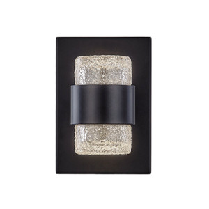 Copenhagen 8-in Black LED Exterior Wall Sconce