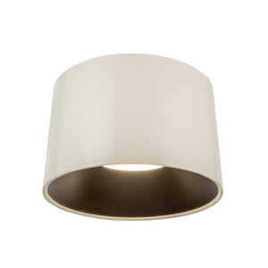 Etta 19-in Pearl White LED Flush Mount