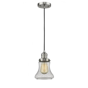 Bellmont - 1 Light - 6 inch - Brushed Satin Nickel - Cord hung - Mini Pendant
