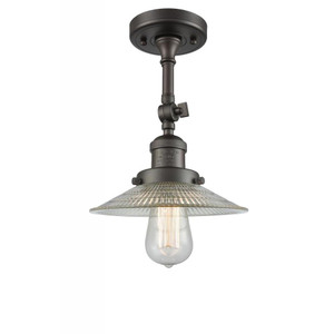 Halophane - 1 Light - 9 inch - Oil Rubbed Bronze - Adjustable Semi-Flush Mount