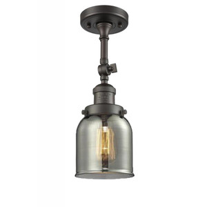 Bell - 1 Light - 5 inch - Oil Rubbed Bronze - Adjustable Semi-Flush Mount