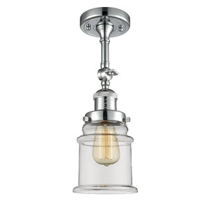 Canton - 1 Light - 6 inch - Polished Chrome - Adjustable Semi-Flush Mount