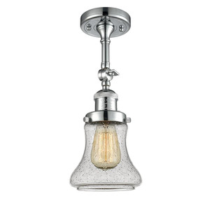 Bellmont - 1 Light - 6 inch - Polished Chrome - Adjustable Semi-Flush Mount