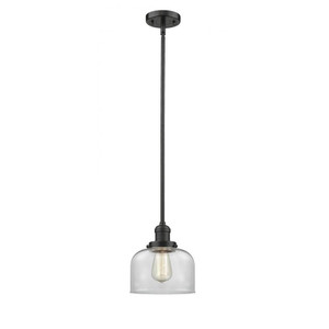 Bell - 1 Light - 8 inch - Oil Rubbed Bronze - Stem Hung - Mini Pendant