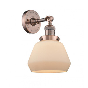 Fulton - 1 Light - 7 inch - Antique Copper - Adjustable Sconce