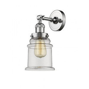Canton - 1 Light - 7 inch - Polished Chrome - Adjustable Sconce