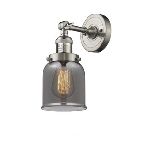 Bell - 1 Light - 5 inch - Brushed Satin Nickel - Adjustable Sconce