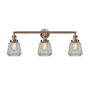 Chatham - 3 Light - 30 inch - Antique Copper - Bath Vanity Light