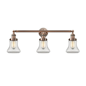 Bellmont - 3 Light - 30 inch - Antique Copper - Bath Vanity Light