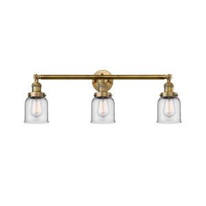 Bell - 3 Light - 30 inch - Brushed Brass - Bath Vanity Light