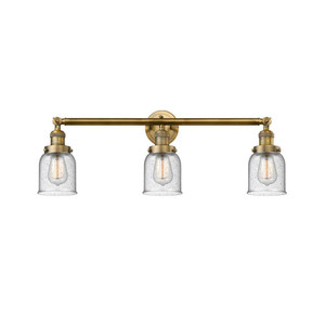 Bell - 3 Light - 30 inch - Brushed Brass - Bath Vanity Light