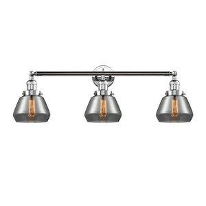 Fulton - 3 Light - 30 inch - Polished Chrome - Bath Vanity Light