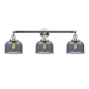 Bell - 3 Light - 32 inch - Polished Chrome - Bath Vanity Light