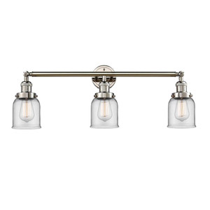 Bell - 3 Light - 30 inch - Polished Nickel - Bath Vanity Light