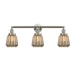 Chatham - 3 Light - 30 inch - Brushed Satin Nickel - Bath Vanity Light