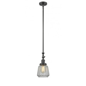 Chatham - 1 Light - 7 inch - Oil Rubbed Bronze - Stem Hung - Adjustable Mini Pendant