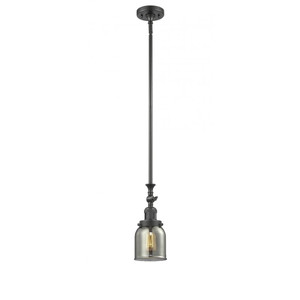 Bell - 1 Light - 5 inch - Oil Rubbed Bronze - Stem Hung - Adjustable Mini Pendant