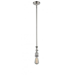 Bare Bulb - 1 Light - 3 inch - Polished Nickel - Stem Hung - Adjustable Mini Pendant