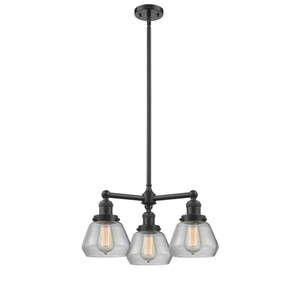 Fulton - 3 Light - 22 inch - Oil Rubbed Bronze - Stem Hung - Chandelier