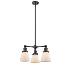 Cone - 3 Light - 19 inch - Oil Rubbed Bronze - Stem Hung - Chandelier