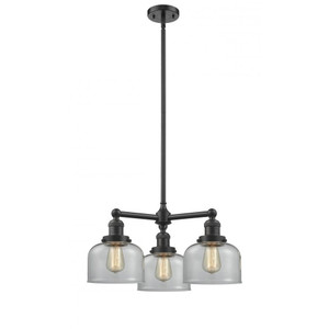 Bell - 3 Light - 22 inch - Oil Rubbed Bronze - Stem Hung - Chandelier