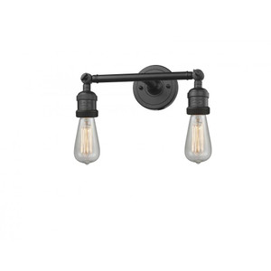 Bare Bulb - 2 Light - 11 inch - Oil Rubbed Bronze - Adjustable Bath Vanity Light