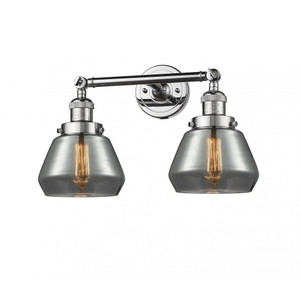 Fulton - 2 Light - 17 inch - Polished Chrome - Adjustable Bath Vanity Light